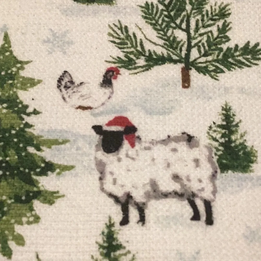 Cynthia Rowley Christmas Kitchen Towels. Set of 3.